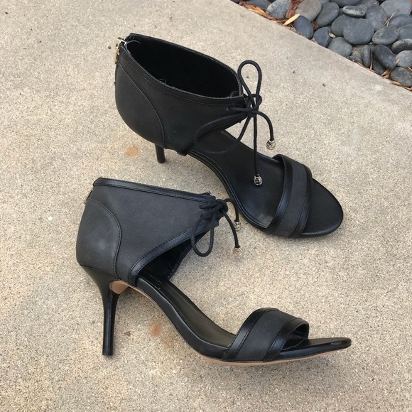 Sole Society Shoes - [Sole Society] Open Toed Yelena Heels